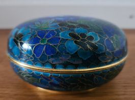 Cloisonné Schmuckdose Dose Box Schatulle Deko Email Büchse