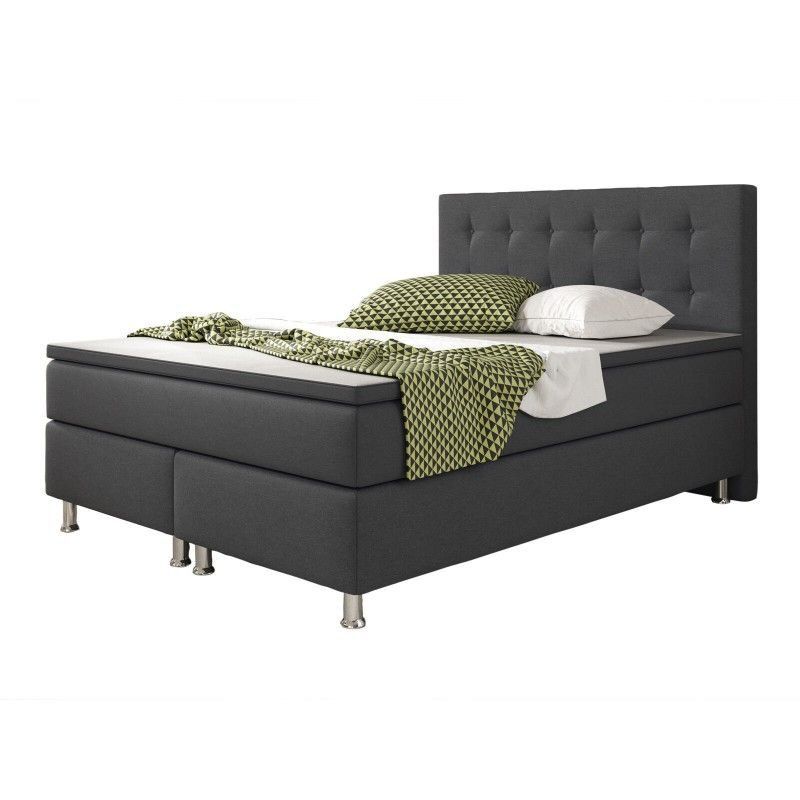 Letti: Boxspringbett 140x200cm KÖLN - Anthrazit – Nuovo e nell'imballaggio originale da Wallenwil venduto da toesstal-vertrieb 2