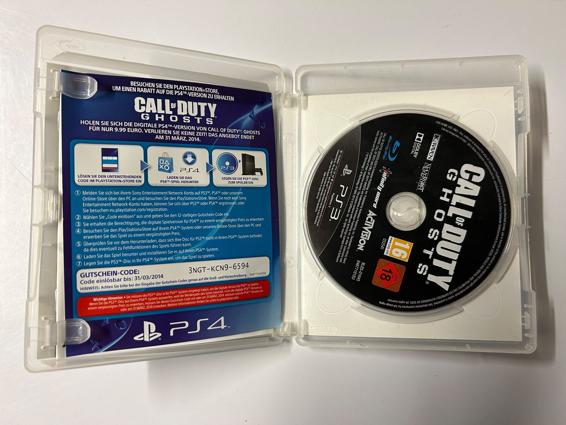 Sony Spiele: Call Of Duty Ghosts (PS3) – Gebraucht aus Wangen an der Aare von SG94 1