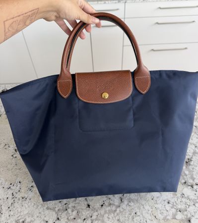Longchamp Le Pliage Original Navy Medium Handbag – Excellent