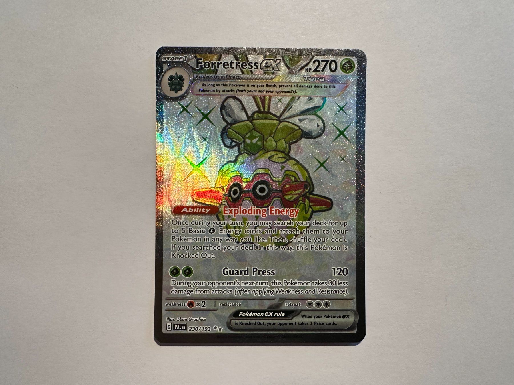 Pokémon Carte collezionabili: Forretress ex Fullart Paldea Evolved EN – Nuovo (secondo la descrizione) da Hagendorn venduto da Pokecollectorch 1