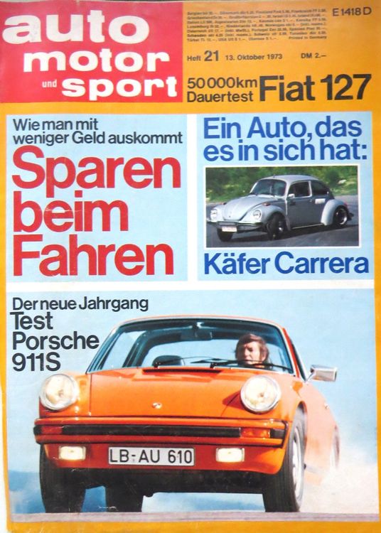 Alte auto motor und Sport Zeitschrift von 1973 Kaufen auf Ricardo