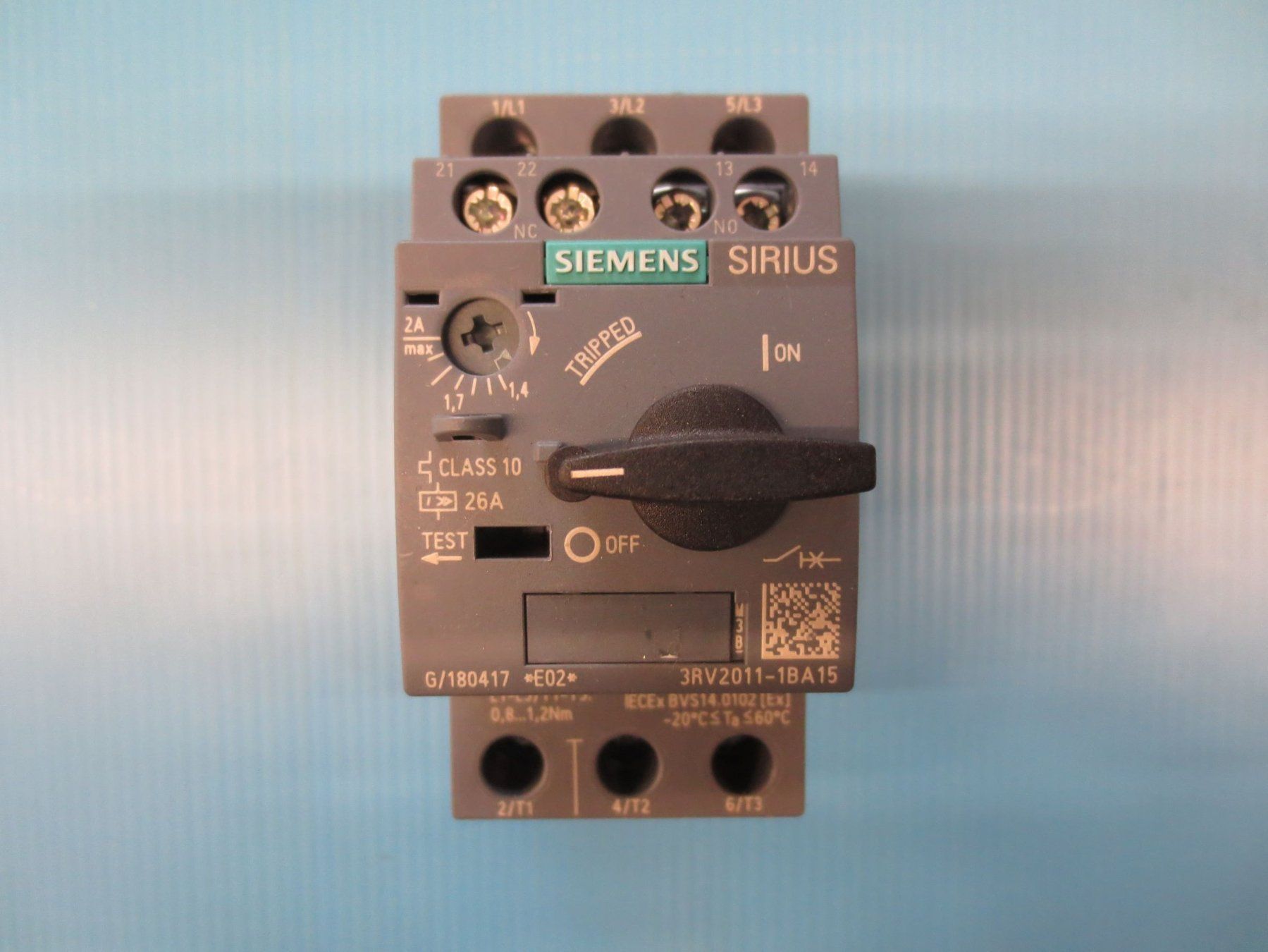 Siemens Schalter: Siemens  Motorschutzschalter 1.4 -2.0A – Gebraucht aus Sulz LU von Elektrofachverkauf 1
