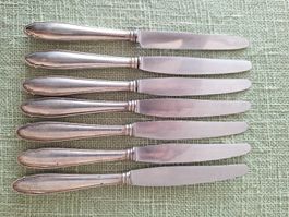 7 couteaux YETZLER EN ARGENT à  la REINE
