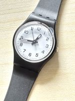 Swatch Uhr schwarz Zifferblatt analog Armbanduhr ⌚️