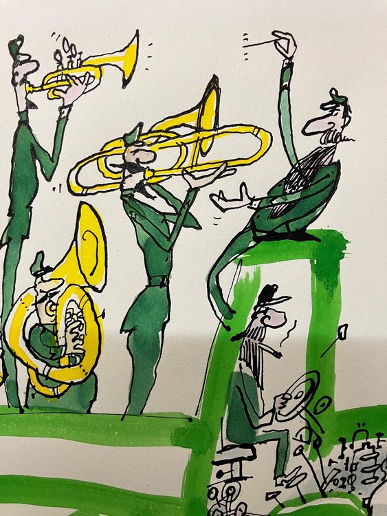 Aquarell Cartoon von René Fehr Kaufen auf Ricardo