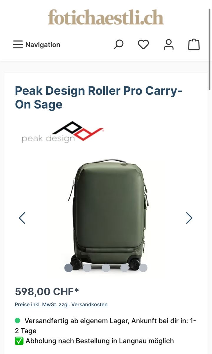 Taschen: Peak Design Roller Pro mit Camera Cube L, NEU – Neu und originalverpackt aus Sarmenstorf von Nathaliie_21 5