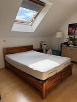 Doppelbett Akazie 140x200cm Holz