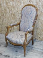 Sessel antiker Voltaire Nussbaum massiv zum Restaurieren
