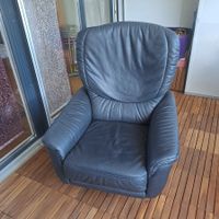 Ledersessel drehbar schwarz guter Zustand
