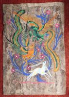 Mexiko, 2 grossartige Bilder, handheschöpftes Papier