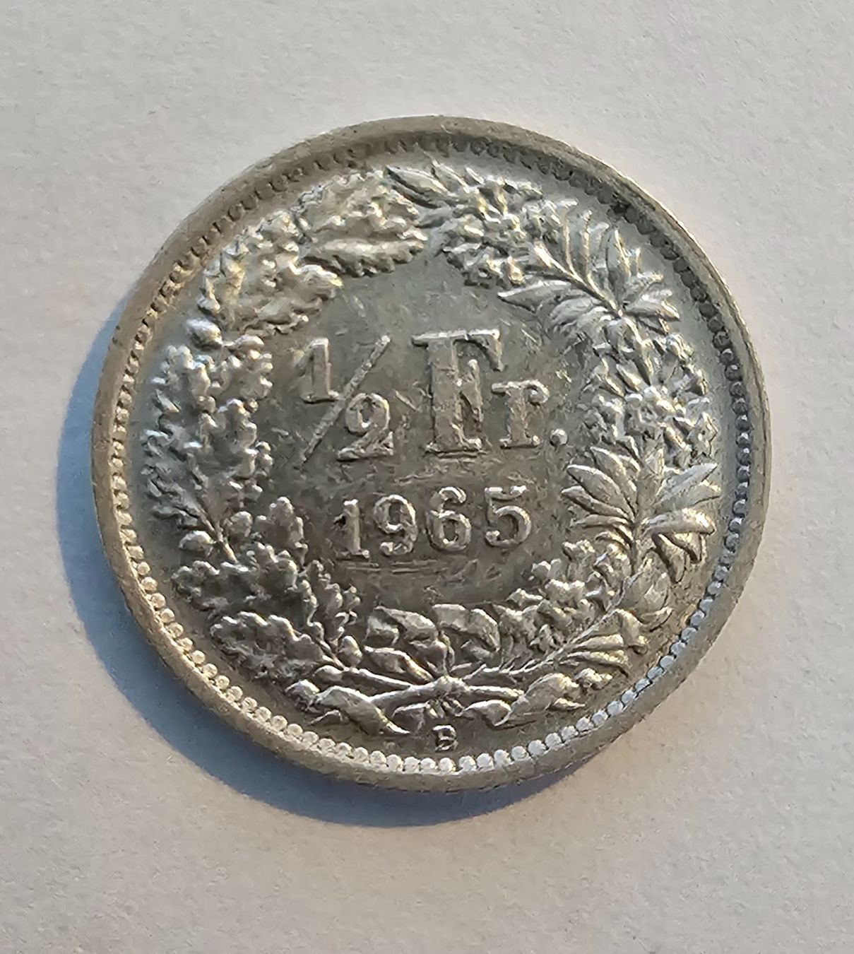 Tutti le monete: 1 Pièce 50 CTS 1965 – Usato da Cortaillod venduto da Titus130