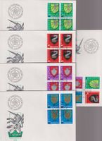 PJ-FDC-Serie 1979. Mit 4-er-Block's.