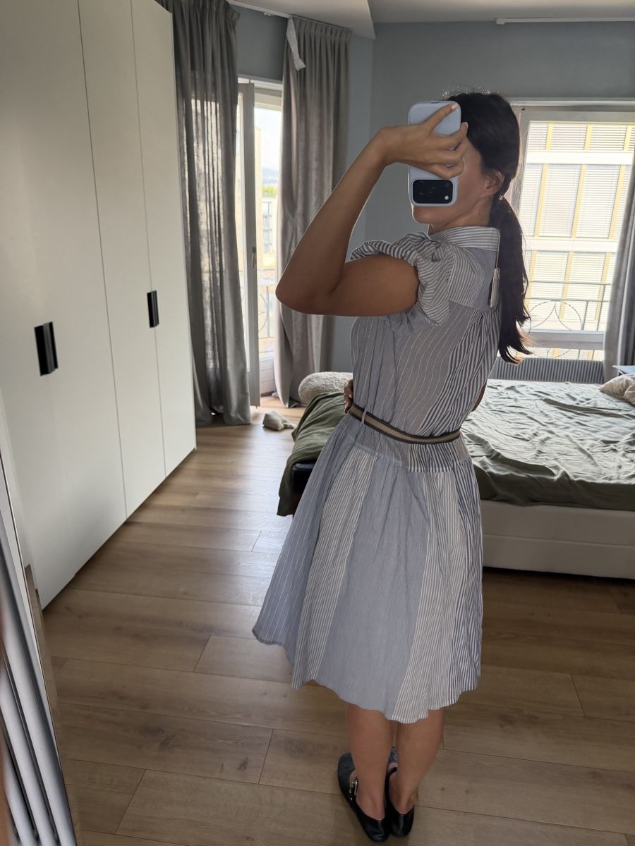 Brunello Cucinelli Vestiti: Kleid BRUNELLO CUCINELLI gestreift mit GUrtel Grösse M neu – Nuovo (secondo la descrizione) da Paradiso venduto da ksh_b5nb 3