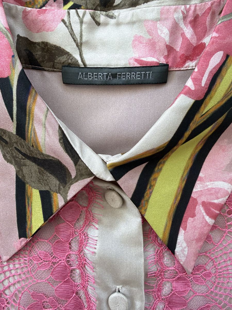 Vestiti: Alberta Ferretti Kleid Seide Grösse M – Nuovo (secondo la descrizione) da Killwangen venduto da was.sharp 5