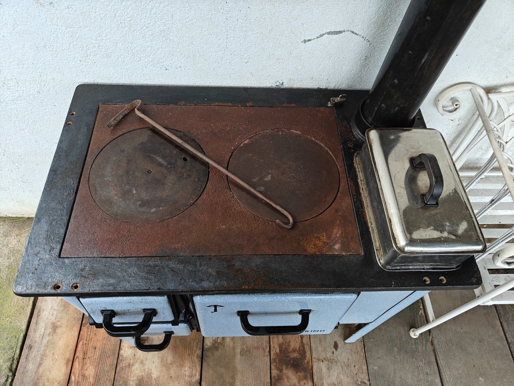 Altri mobili d'antiquariato: Antiker Holzofen (Eskimo) – Usato da Luzern venduto da osw_952s 4
