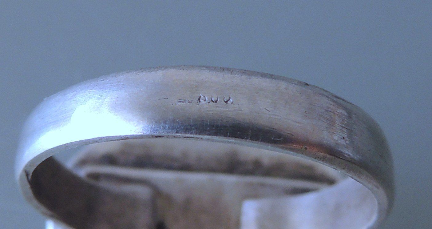 Ringe: Silber 800 Lacquer Fingerring mit Abalone Intarsien Gr. 60 – Gebraucht aus Waldenburg von schaller707 6
