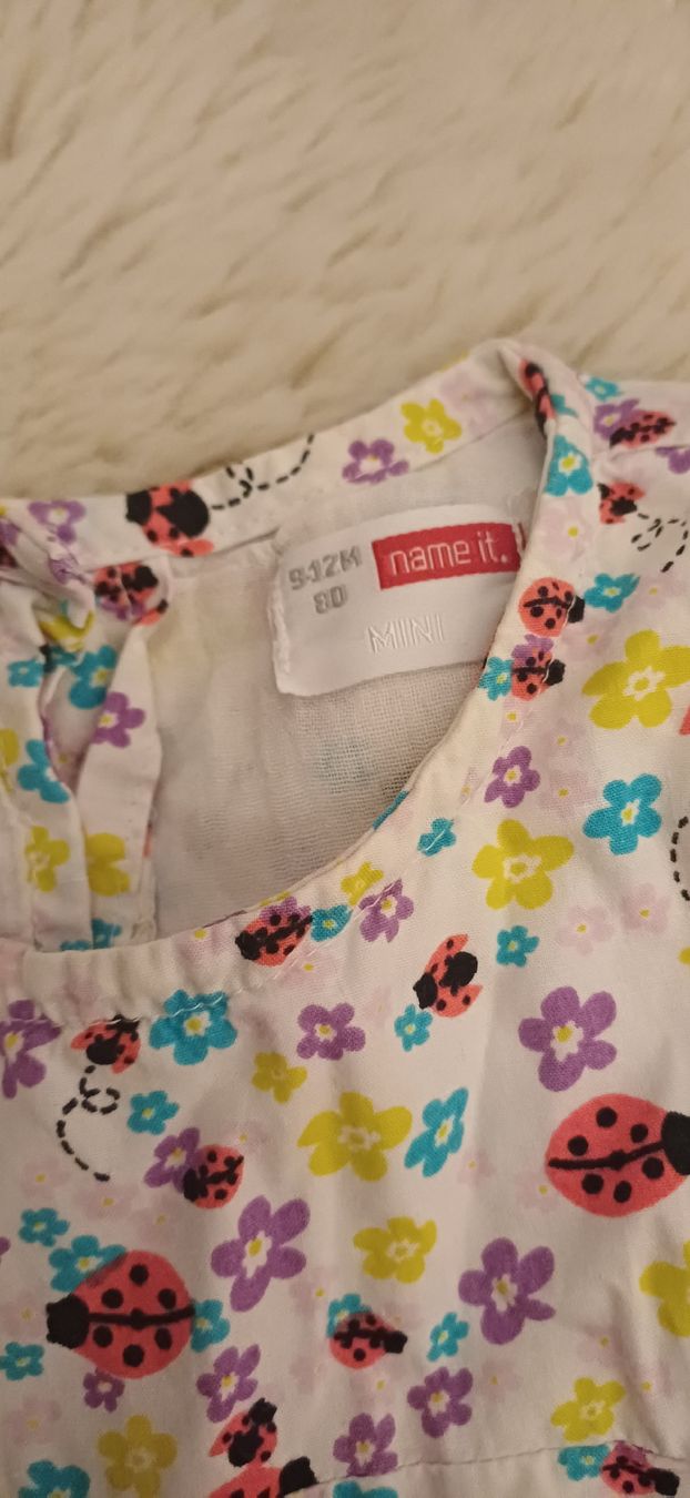 Vestiti & Gonne: Sommerliches Mädchenkleid, Grösse 80 Marienkäfer Muster – Usato da Riniken venduto da Lessy- 1