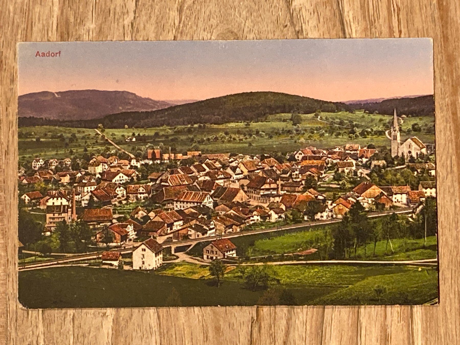 Cartoline postali: um 1920 ? AADORF – Usato da Buchrain venduto da Blochha
