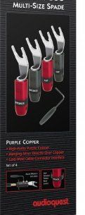 AudioQuest Cavi: AudioQuest SureGrip Spade Silver 4er Set – Nuovo (secondo la descrizione) da Zürich venduto da djdiscount 1