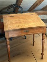Schulpult Schreibtisch Holz Klappbar Antik Vintage Schublade