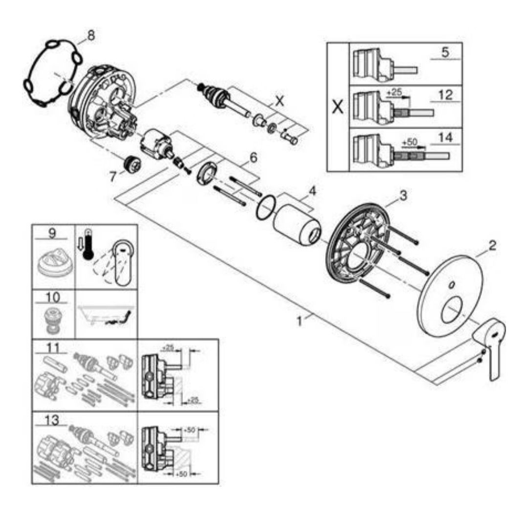 Grohe Armaturen: Badewannenarmatur Unterputz - Grohe – Neu und originalverpackt aus Reinach BL von HeTra20 3