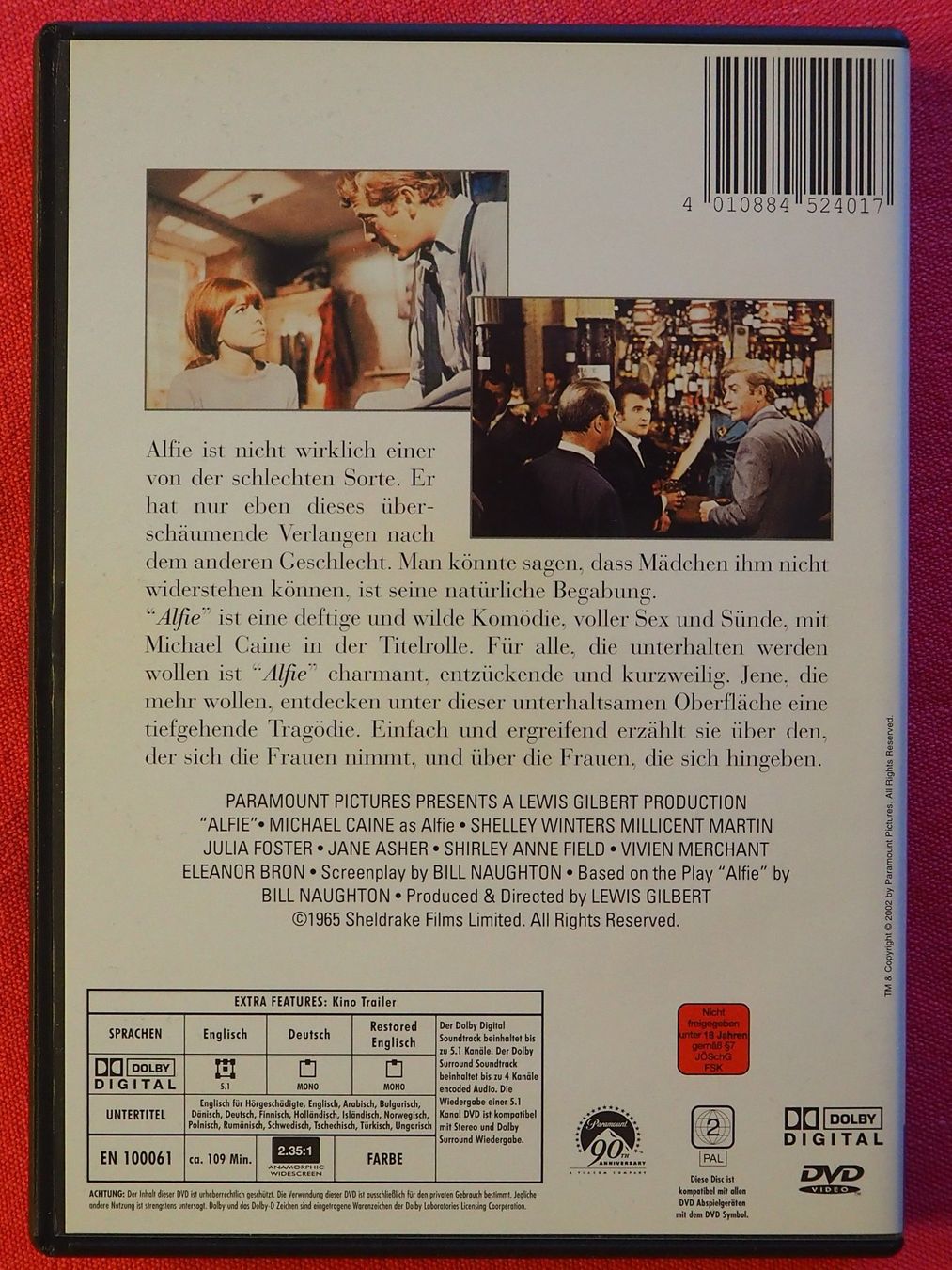 Tutti i DVDs: Alfie / Michael Caine – Usato da Chur venduto da Brummbaer60 1
