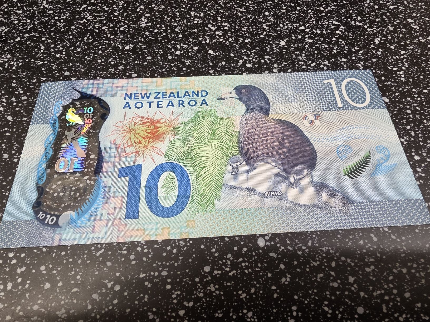 Banconote: 10 Neuseeland Dollar 2015  – Nuovo e nell'imballaggio originale da Herisau venduto da Antiques.AR 1