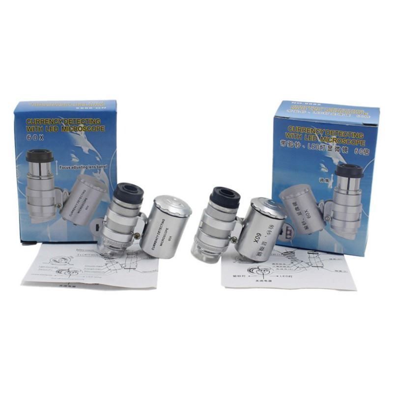 Microscopi: Microscope 60 fois lampe LED Mikroskop 60 Mal – Nuovo e nell'imballaggio originale da Delemont venduto da Superchoice