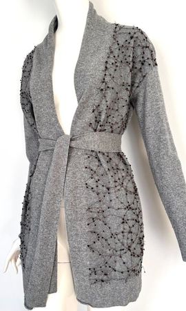 FABIANA FILIPPI Strick Jacke Cardigan grau EU 36