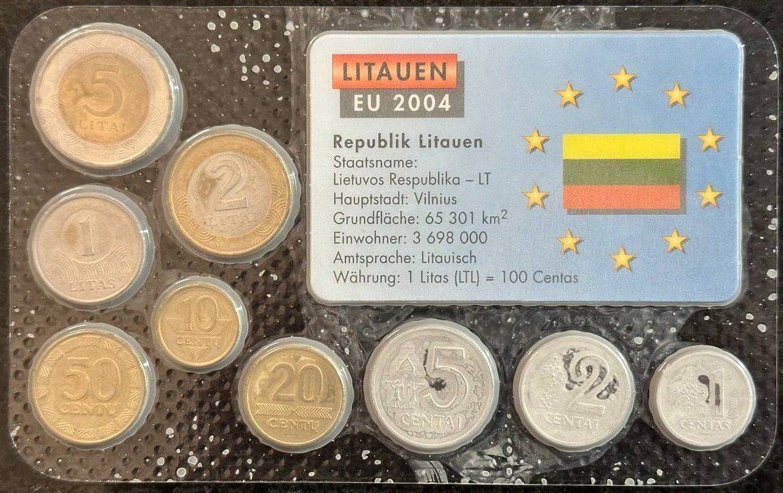 Alle Münzen: Litauen Euro-Starterkit 2004, Komplettsatz, – Gebraucht aus Beringen von Mantafisch1