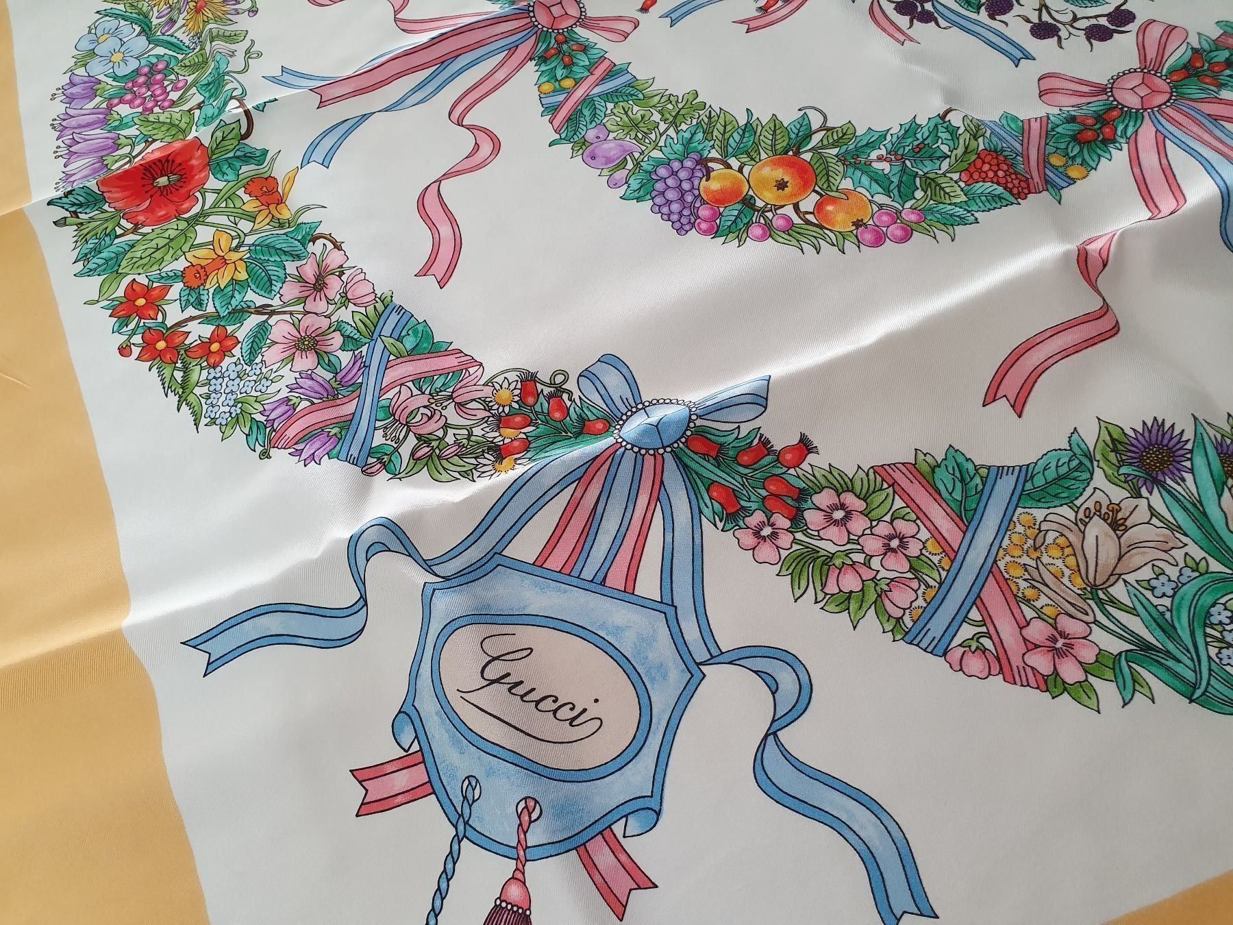 Foulard & Sciarpe: rar!original GUCCI V.ACCORNERO silk – Usato da bellinzona venduto da zeus6535 1