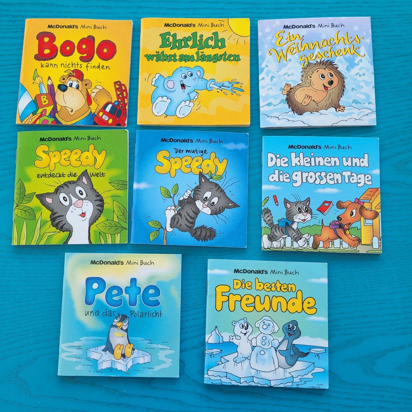 Bücher: 8 McDonalds Mini Bücher - Speedy, Bogo & Co. – Neu (gemäss Beschreibung) aus SCHÜBELBACH von CoKaHa