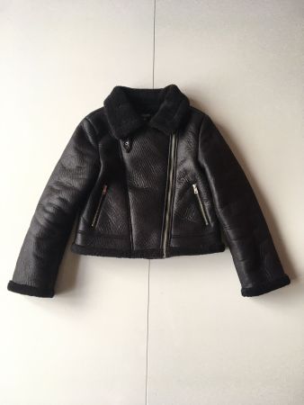 Veste aviateur noire doublée chaude - taille 36