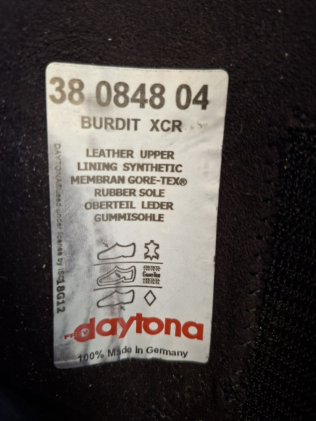 Herrenschuhe: daytona Gore-Tex Motorradstiefel Gr. 40 – Gebraucht aus Oberrohrdorf von Ginaja 3