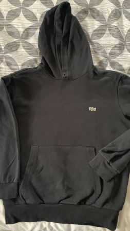 Lacoste Kapuzenpullover schwarz gebraucht guter Zustand