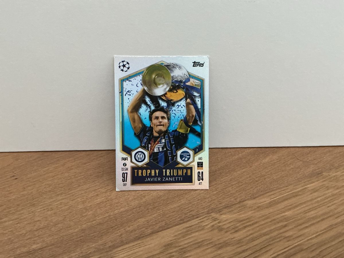Topps Carte collezionabili: Zanetti Trophy Triumph Inter Mailand Topps Match Attax  – Usato da Birr venduto da rhelane