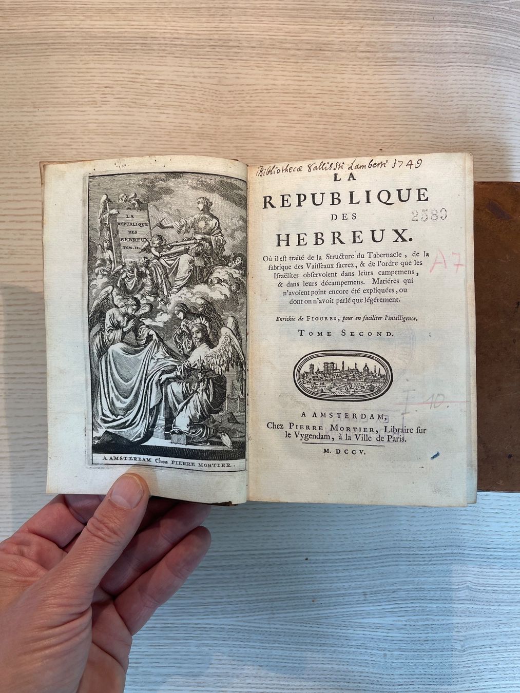 Bücher: La Republique des Hebreux, 1705 – Gebraucht aus Bern von xberg36 5