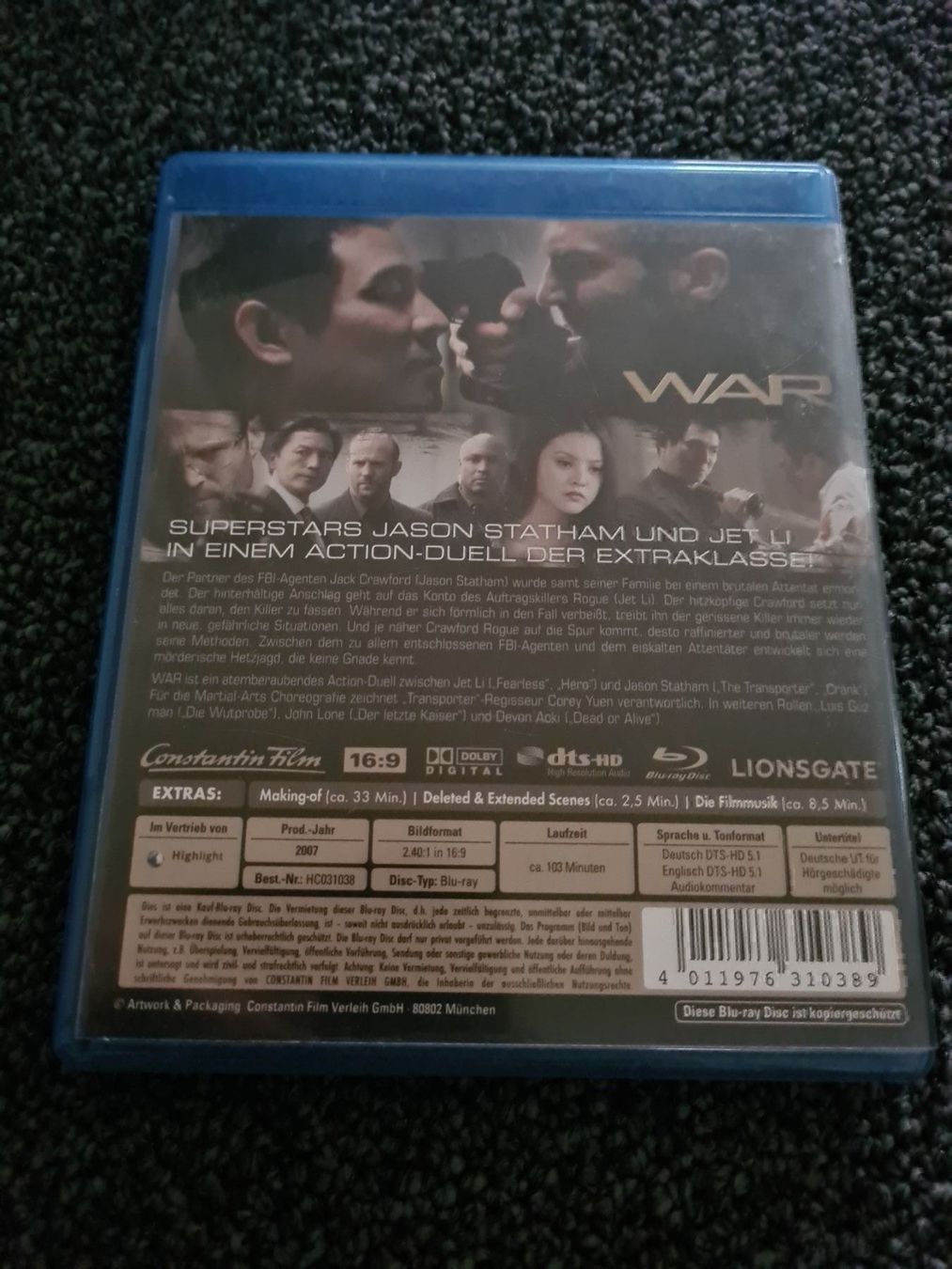 Tutti i DVDs: WAR – Usato da Ruswil venduto da jan_bxl5 1