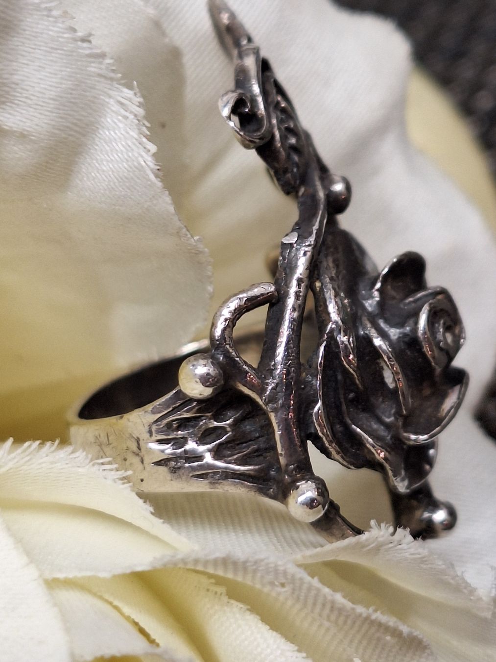 Anelli: Vintage Silberring, Rose – Usato da Rheinfelden venduto da Cleopatra2000 2
