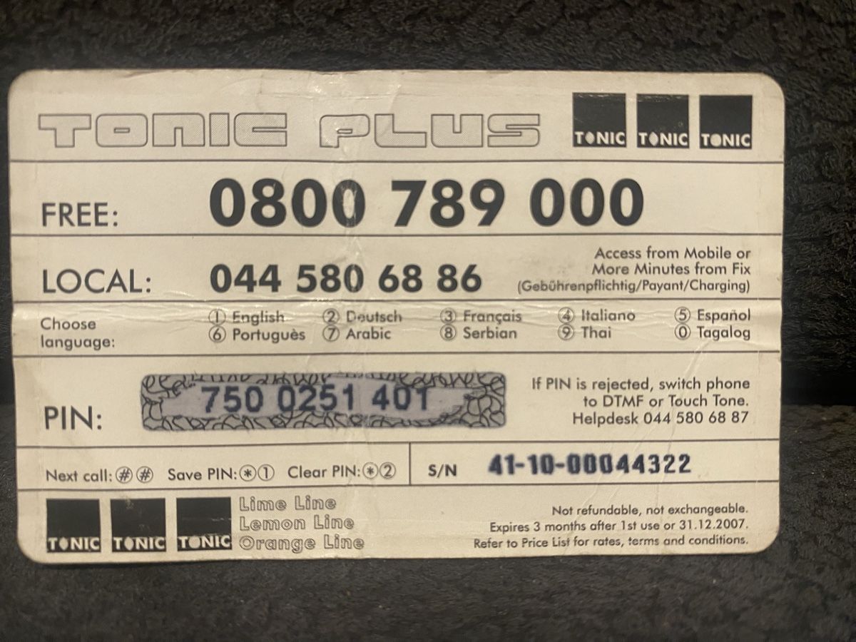 Schede telefoniche: Prepaid card – Difettoso da Lausanne venduto da babacard10 1