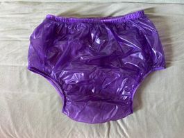 PVC-Windelhose, violett, glattes weiches PVC