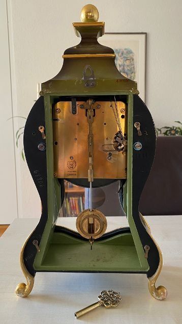 Orologi da terra & Orologi da parete: Antike Le Castel Pendule, grün gold – Usato da Münchenbuchsee venduto da sparky_777 3