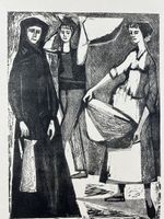 Bodjol (Nyon, 1919 - Genève, 2006) LITHOGRAPHIE signiert