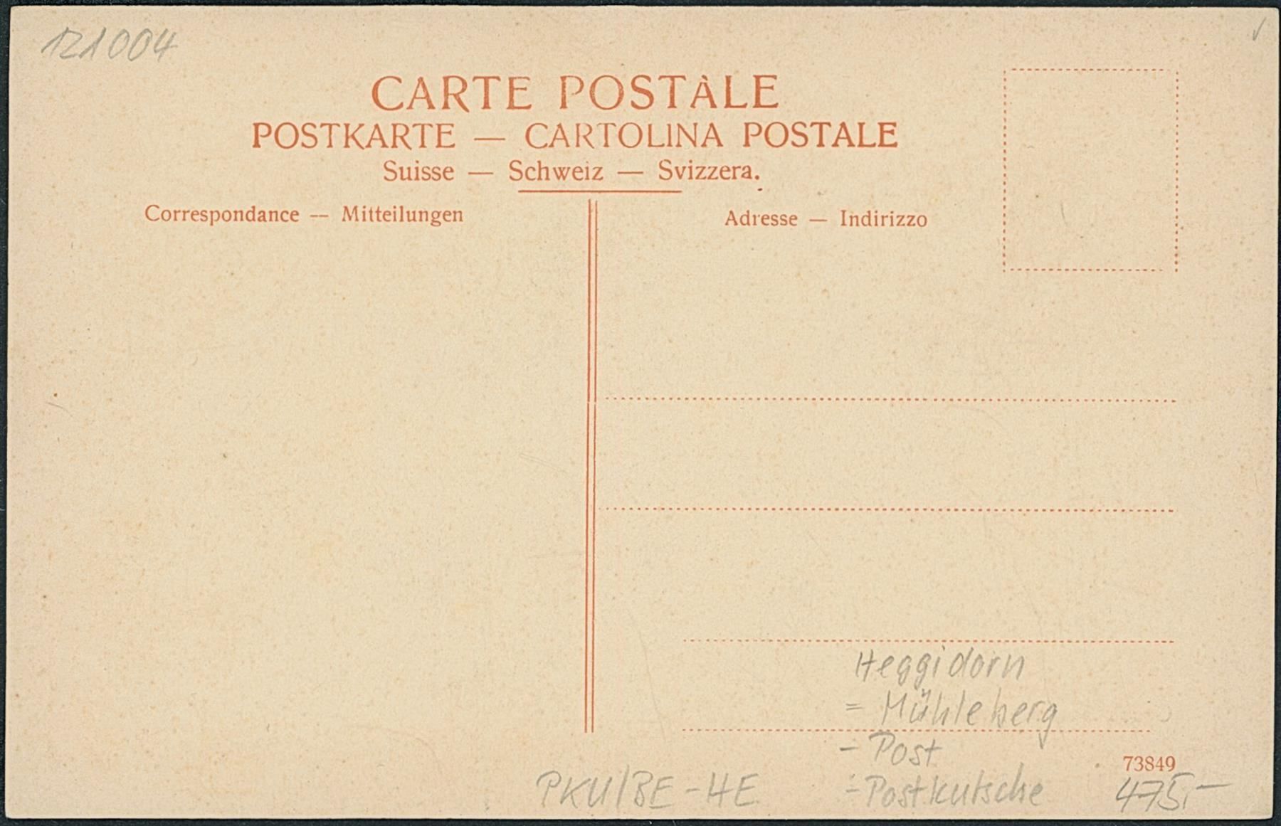 Cartoline postali: BE Heggidorn - Post - Postkutsche – Usato da Schindellegi venduto da leecollect 1