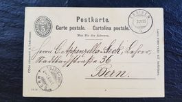 1896 - Postkarte von Ersigen nach Bern     /  489