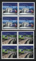2006, Sondermarken Bahnjubiläum, Viererblöcke* *