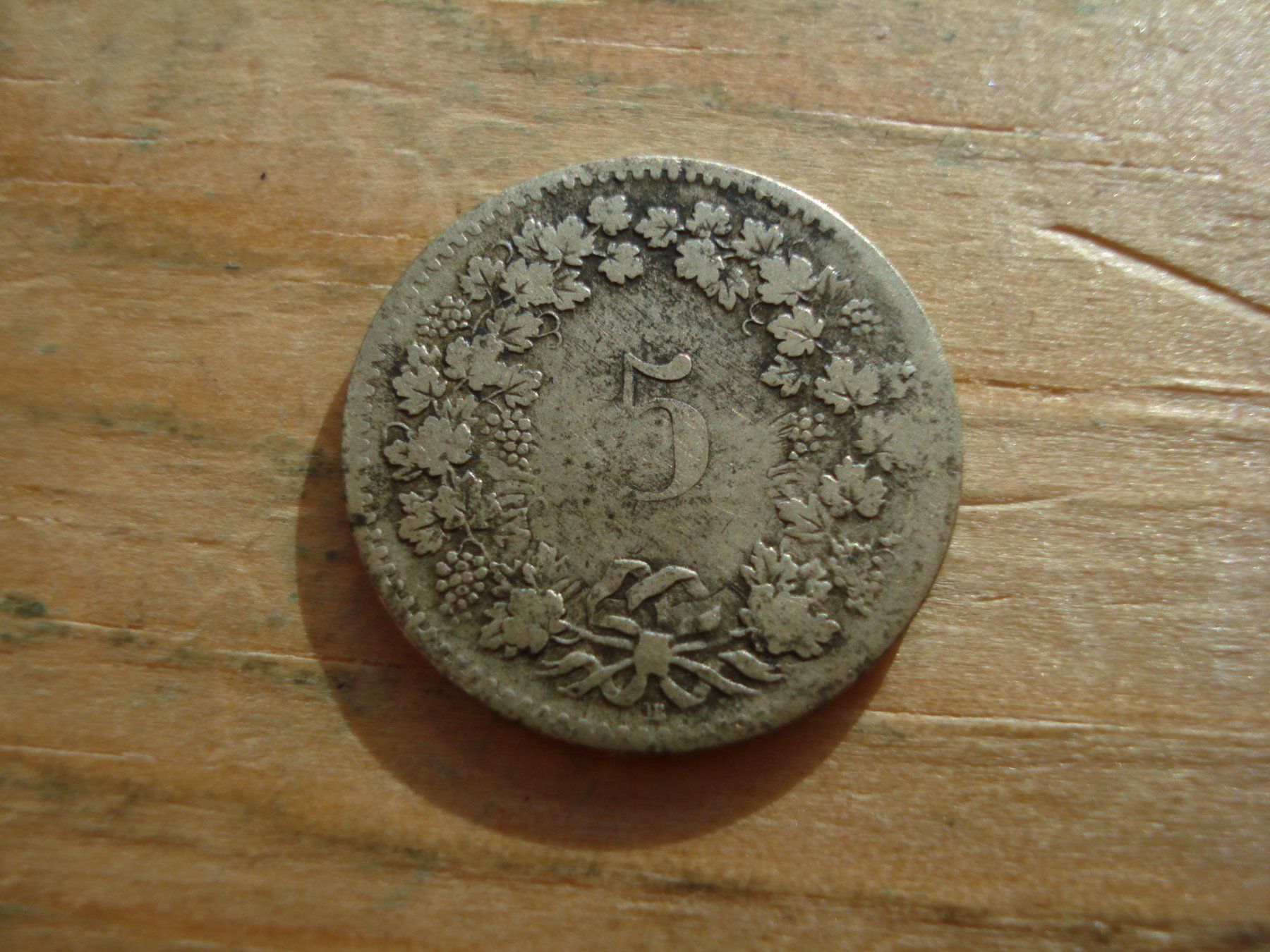 Alle Münzen: (S) 5 Rappen 1851 – Gebraucht aus Erlach von Net-Coins 1