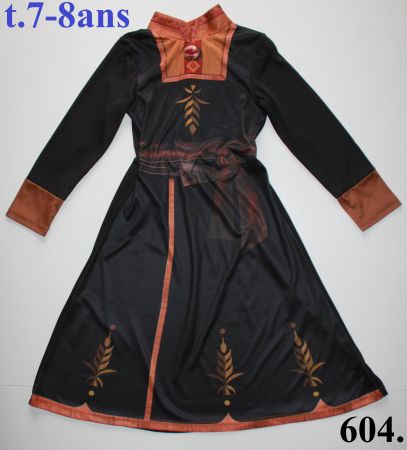 Robe Princesse Anna Reine des Neiges  t. 7 - 8 ans