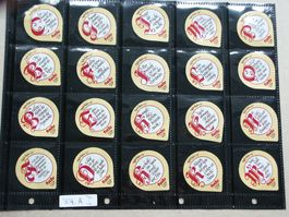 Serie  34   A    Alphabet  mit Sprüchen   Gastro  Glanzfolie